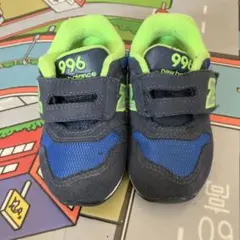 ★NewBalanceニューバランス 996 ネイビー/蛍光グリーン13.0★