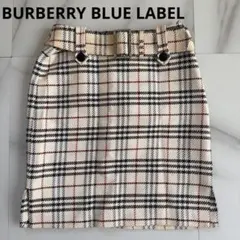希少 BURBERRY BLUE LABEL ツイード チェック スカート
