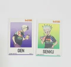 ドクスト Dr.STONE 石の宴 ミニフォト風ステッカー ゲン 千空