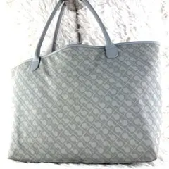 美品✨ゲラルディーニ トートバッグ ブルーグレー