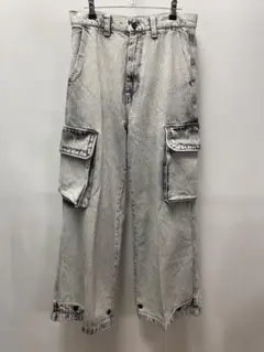 CLEL M-47 タイプ ミリタリーワイドカーゴ パンツ M