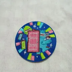 ディズニー刺繍缶バッジ　モンスターズインク