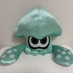 美品　スプラトゥーン3 イカ型クッション　ミントグリーン