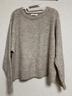 【最終お値下げ中】Samansa Mos2 blue ニット