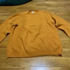 BEAUTY&YOUTH メンズ シャギーニット オレンジ XL