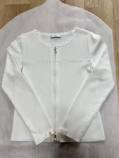 Rene ホワイトカーディガン　34サイズ