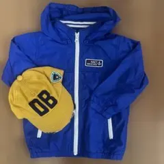 ミキハウス ダブルB ウィンドブレーカー 100cm キャップM(50〜52)