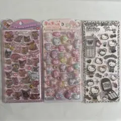 新品　サンリオキャラクターズうるちゅるPOPSEAL平成ハッピーフォン3点セット