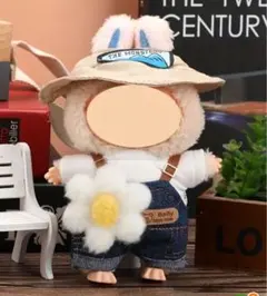 ラブブ洋服　男の子　お花　フラワー　サロペット　セット　着せ替え服　ぬい服