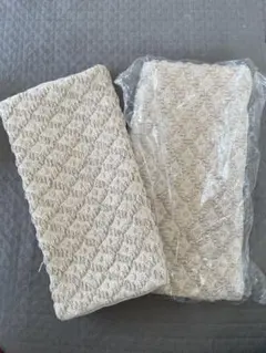 ベージュ 無印クッションカバー２枚セット