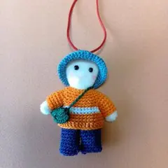 あみぐるみ オレンジセーター