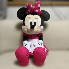 ミニーマウス　赤いほっぺ　スーパーラージぬいぐるみ