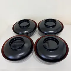 お椀 漆器 4客 骨董品 江戸時代 天保 - メルカリ