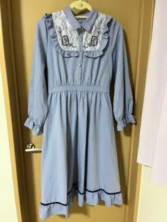 【axes femme】レース襟ロングワンピース