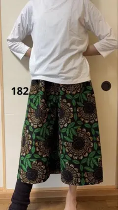 184☆アフリカ布☆ガウチョパンツ☆ハンドメイド - メルカリ