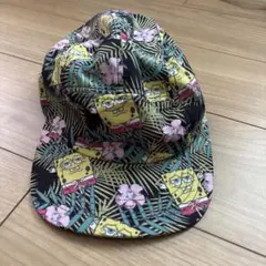 スポンジボブ 花柄 キャップ　ナイロン製