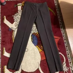 JUN MENダークグレー スラックス コットン混合