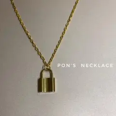 【PADLOCK】ゴールドネックレス