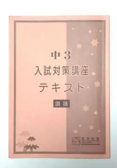 馬渕教室 中3 入試対策講座テキスト 国語