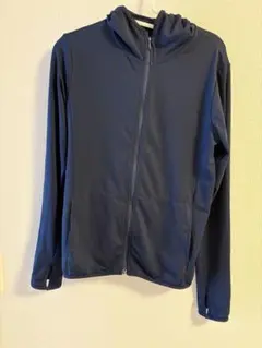 UNIQLO エアリズム UVカット フルジップパーカー ネイビー L