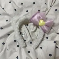 白いファーリボンキティカチューシャ