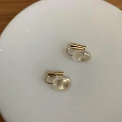 イヤリングコンバーター ゴールド ノンホールピアス はさむタイプ
