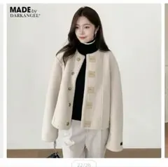 ダークエンジェル　リバーシブルボアフェイクムートンジャケット