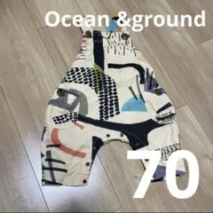 【美品】Ocean &ground オーバーオール　サロペット　70のサムネイル