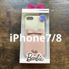 (未使用･未開封品)　iPhone7(Barbie Design)リボンプリントハードケース ハート柄 LP-BI7HSRC qdkdu57 Barbie Design HARD CASE（バービーデザインハードケース