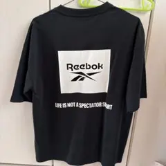 新品Reebok 黒 Tシャツ バックプリント