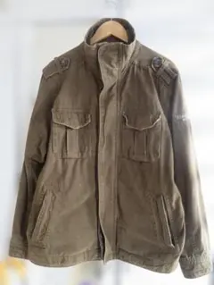 Abercrombie & Fitch ミリタリージャケット カーキ アバクロ
