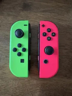 ジャンク品 Joy-Con ネオンピンク/ネオングリーン