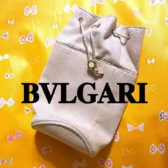 エミレーツ航空 BVLGARI スエード風 巾着ポーチ ビジネスクラスアメニティ