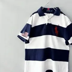 ポロラルフローレン ビッグポニー　ボーダー ポロシャツ