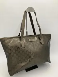 【美品】グッチ GGインプリメ トートバッグ A4可 ビジネス ゴールド