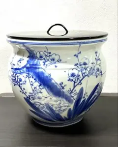 2412 五良大甫　呉祥瑞造　染付人物　水指　時代物 2412 五良大甫 呉祥瑞造 染付人物 水指 時代物 - メルカリ