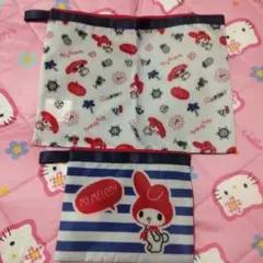 サンリオ　マイメロディ　MY MELODY　メッシュポーチ2枚