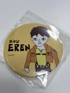 進撃の巨人 エレン 缶バッジ D-1 くじコレ