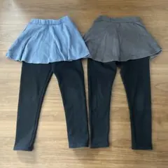 エバークローゼット スカッツ　130 １０分丈　裏起毛　エバクロ