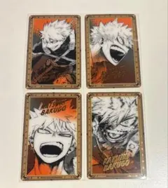 ヒロアカ　原画展　爆豪勝己　箔押しクリアカード
