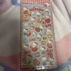 1.ボンボンドロップシール　ハローキティ　赤