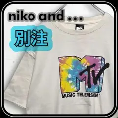 niko and ... 別注2019 MTV タイダイ オーバーサイズTシャツ