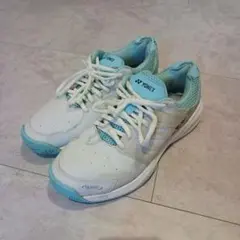YONEX テニスシューズ ホワイト/ライトブルー