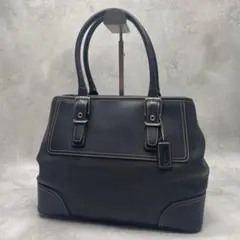 COACH A4収納 ビジネス トートバッグ レザー 7585 ブラック コーチ