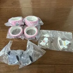 ポチャッコ　マスキングテープ　アクリルスタンド　指輪