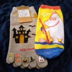 新品未使用 チュチュアンナ 5本指ソックス ＋ ムーミン ソックス