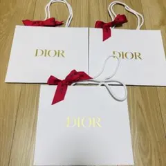 【美品】新品未使用　2026年Dior 限定 紙袋 ショッパー3枚 大のサムネイル