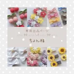 専用出品ページ　ちょん様　ベビーヘアゴム　ベビーヘアクリップ　ヘアピン