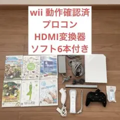 【動作確認済】美品 任天堂Wii本体&リモコン&人気ゲームソフトのセット