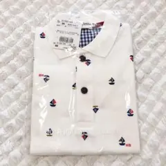ミキハウス　ホットビスケッツ　男の子　半袖ポロシャツ　トップス新品　90